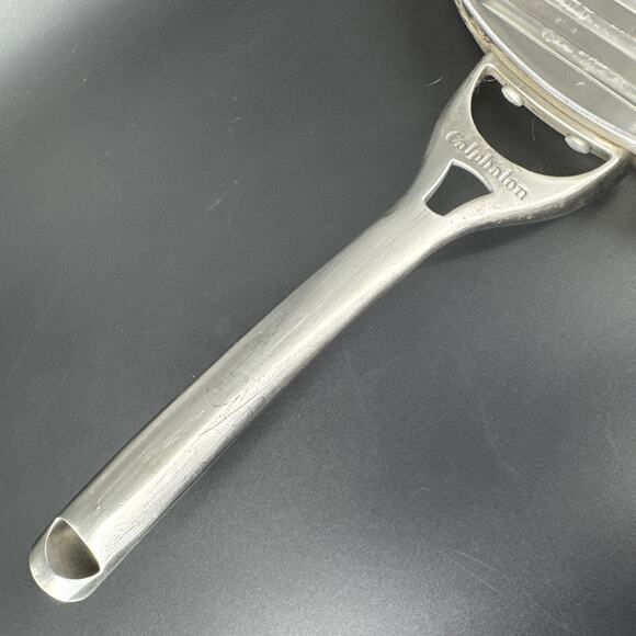 Calphalon 13 Inch Large Stainless Steel Grill Pan Grooved Skillet - Picture 3 of 13
